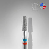 Diamond nail drill bit DUO cone red-blue EXPERT head diameter 2,5 mm / working part 8 mm